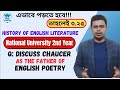 Discuss chaucer as the father of english poetry or literature  prc foundation