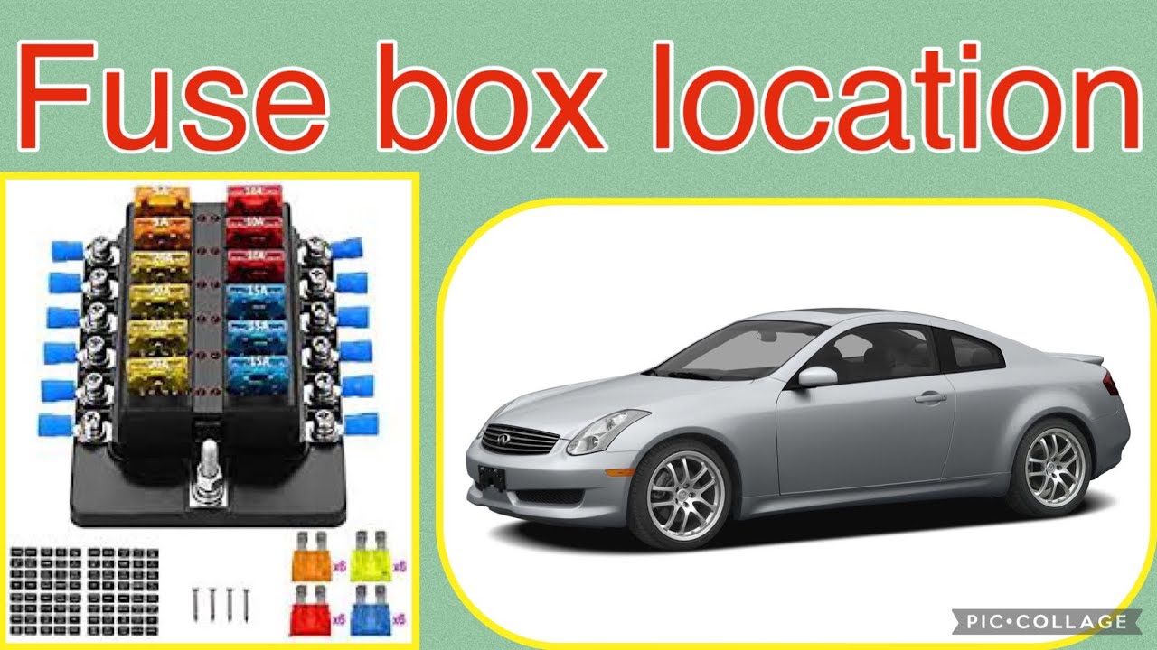 The fuse box location on a 2007 Infiniti G35 YouTube