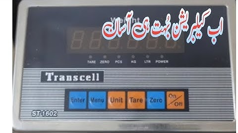 Transcell ST-1602 Weighing Scale Calibration