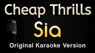 Cheap Thrills - Sia (Karaoke Songs With Lyrics - Original Key) Resimi