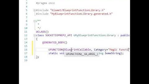 Writing a custom C++ function for BP use in UE4