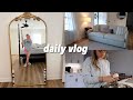 daily vlog: new mirror, blonder hair &amp; chill evening in my life