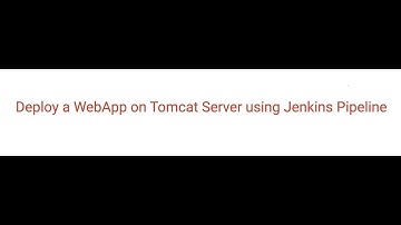 Git Tomcat Jenkins CICD Pipeline
