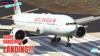 Very LOW Aircraft Landing!! Boeing 777 Air Canada Landing at Tampa Airport