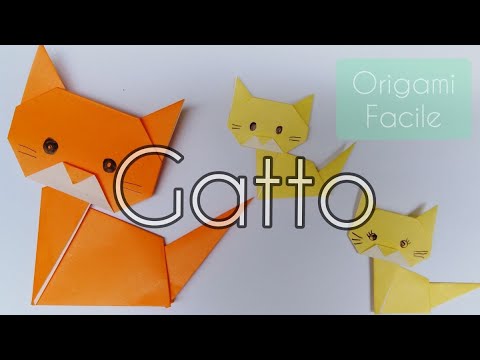 Origami facile =Gatto=