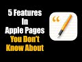 5 Hidden features in Apple Pages You Didn't Know About