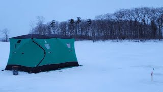 Winter Camping on a Frozen Lake