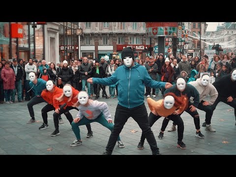 Epic Proposal Flash Mob - Guy joins in and is AMAZING!