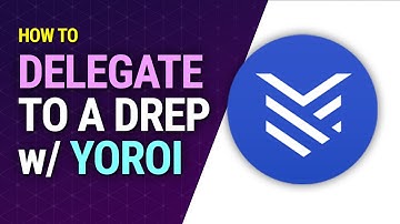 How to Delegate to a DRep with Yoroi Wallet