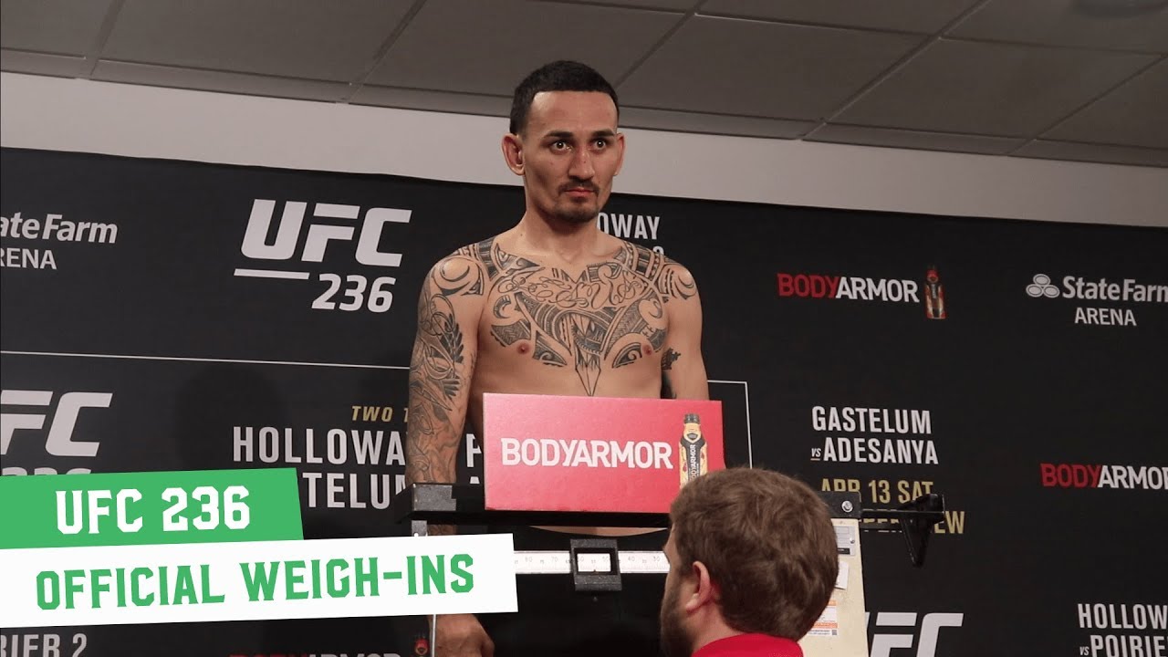 Ufc 236 Official Weigh-Ins: Main Card - Youtube