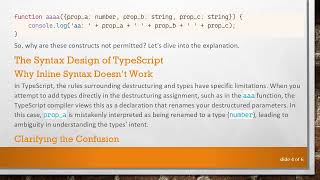 Understanding TypeScript Argument Dictionary Keys: Why Some Syntax is Prohibited Details