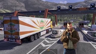 Euro Truck Simulator 2 - Grand Theft Truck - Niko Bellic Hijackes Trucks