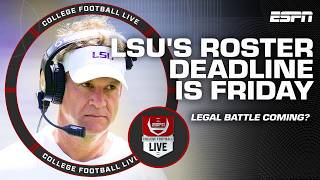 CLOCK IS TICKING LSU s roster decision may send SEC fight to Federal Court College Football Live