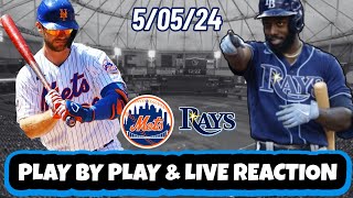 New York Mets vs Tampa Bay Rays Live Reaction | MLB | VERTICAL | 5/05/24 | Rays vs Mets