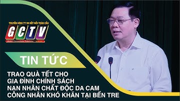 [BẾN TRE] TRAO QUÀ TẾT CHO GIA ĐÌNH CHÍNH SÁCH, NẠN NHÂN CHẤT ĐỘC DA CAM, CÔNG NHÂN NGHÈO KHÓ KHĂN