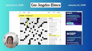 LA Times Crossword | January 12, 2025, Sunday