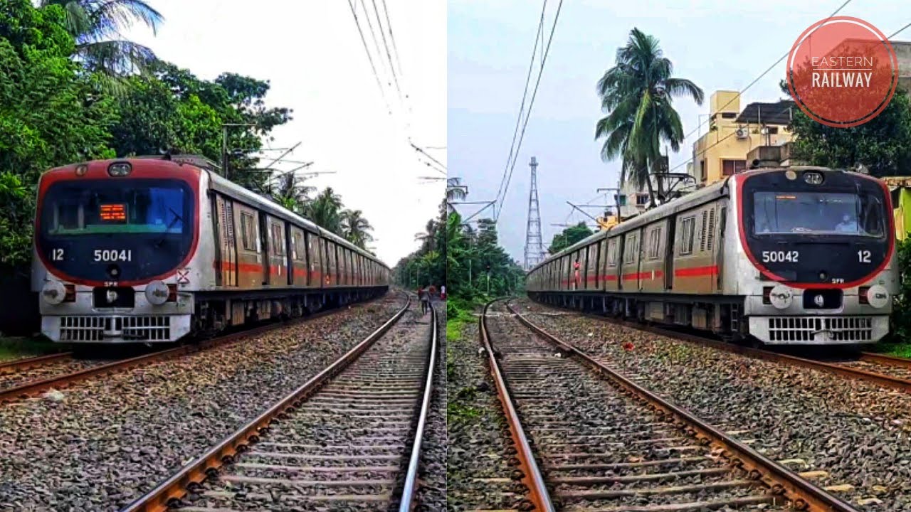 |[2 in 1]| BEML Stainless Steel EMU Local Trains of Kolkata running as ...