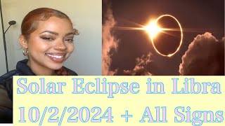 Libra Solar Eclipse 10/2/2024