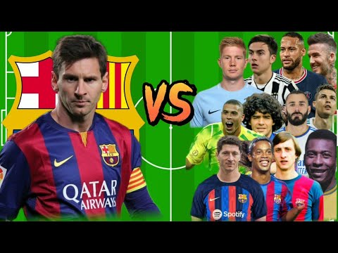 FCB Messi 🆚 Legends (maradona, pele, ronaldo, lewendoski, mbappe ...