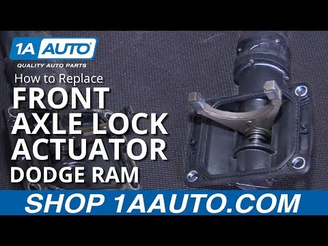 How to Replace Front Axle Lock Actuator 06-16 Dodge Ram 1500