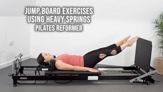 Jump Board Exercises Using Heavy Springs - Pilates Reformer screenshot 4