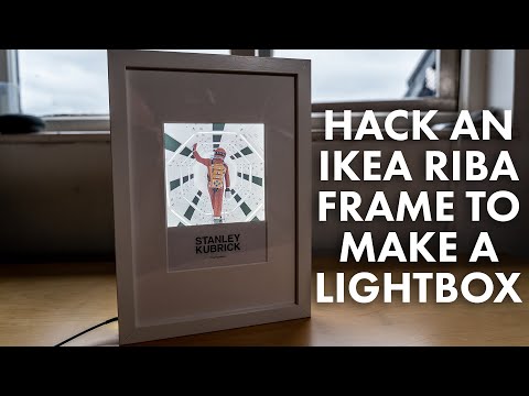 How To Hack a Lightbox From an IKEA Ribba Frame