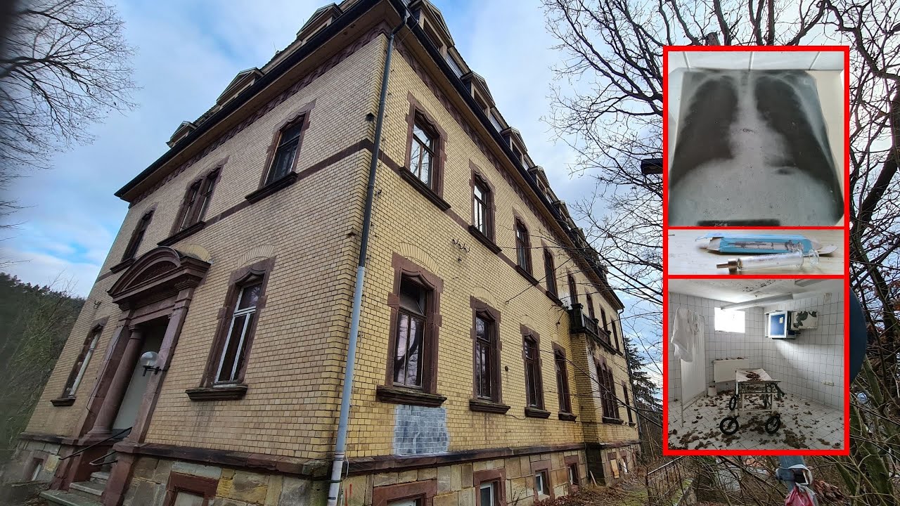 Akutklinik für Rheumatologie mit viel Inventar und OHNE Vandalismus gefunden - erbaut 1904!