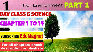 DAV CLASS 6 SCIENCE CHAPTER 1 OUR ENVIRONMENT||EXPLANATION PART 1 BY EDUMAGNET