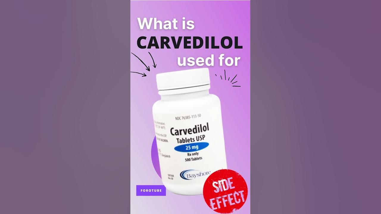 Carvedilol side effects what is carvedilol used for youtube