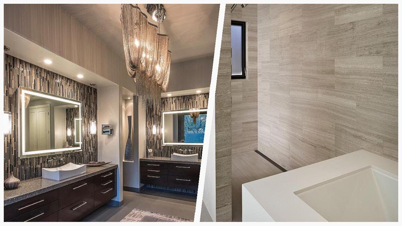 75 Brown Tile Gray Floor Bathroom Design Ideas You'll Love 🌈 YouTube