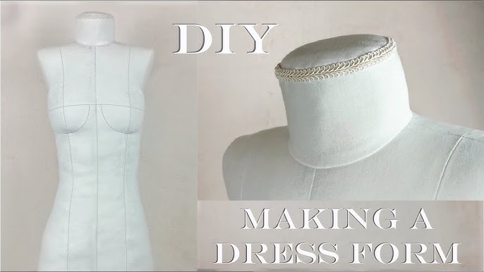 Making a mini dress form (half scale, quarter scale and even smaller!) 