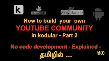 Kodular tutorial in tamil - How to build your own community - Setting up database