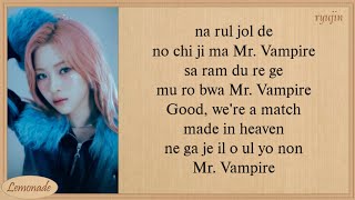 ITZY Mr. Vampire Easy Lyrics