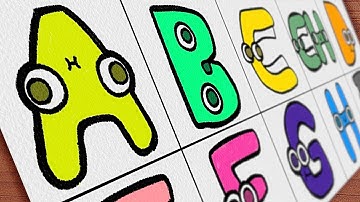 Drawing Spanish Alphabet Lore | Part 01 (A~I) | @HKtitoOfficial