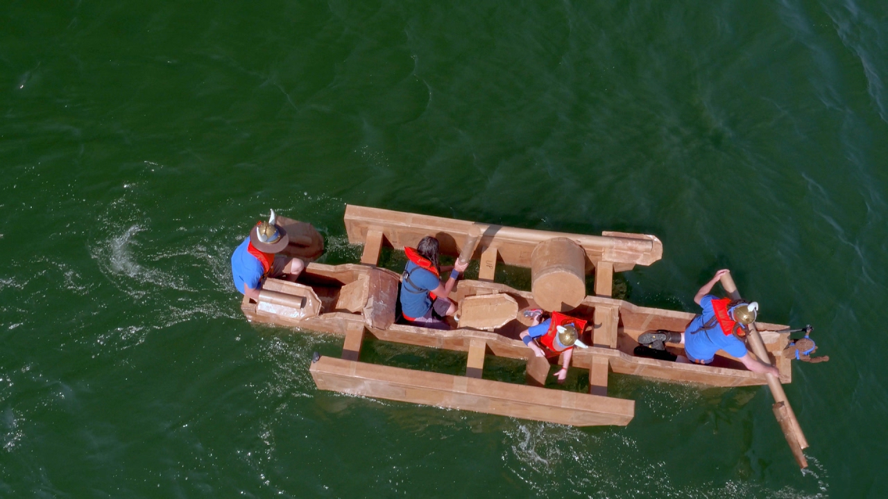 Will Teamwork Be The Winning Factor in this Cardboard Boat ...