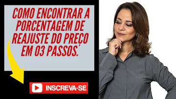 Como calcular reajuste de serviços?