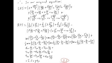 Navier-Stokes Energy Equation Derived (Part 2/3)