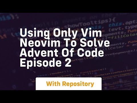 using only vim