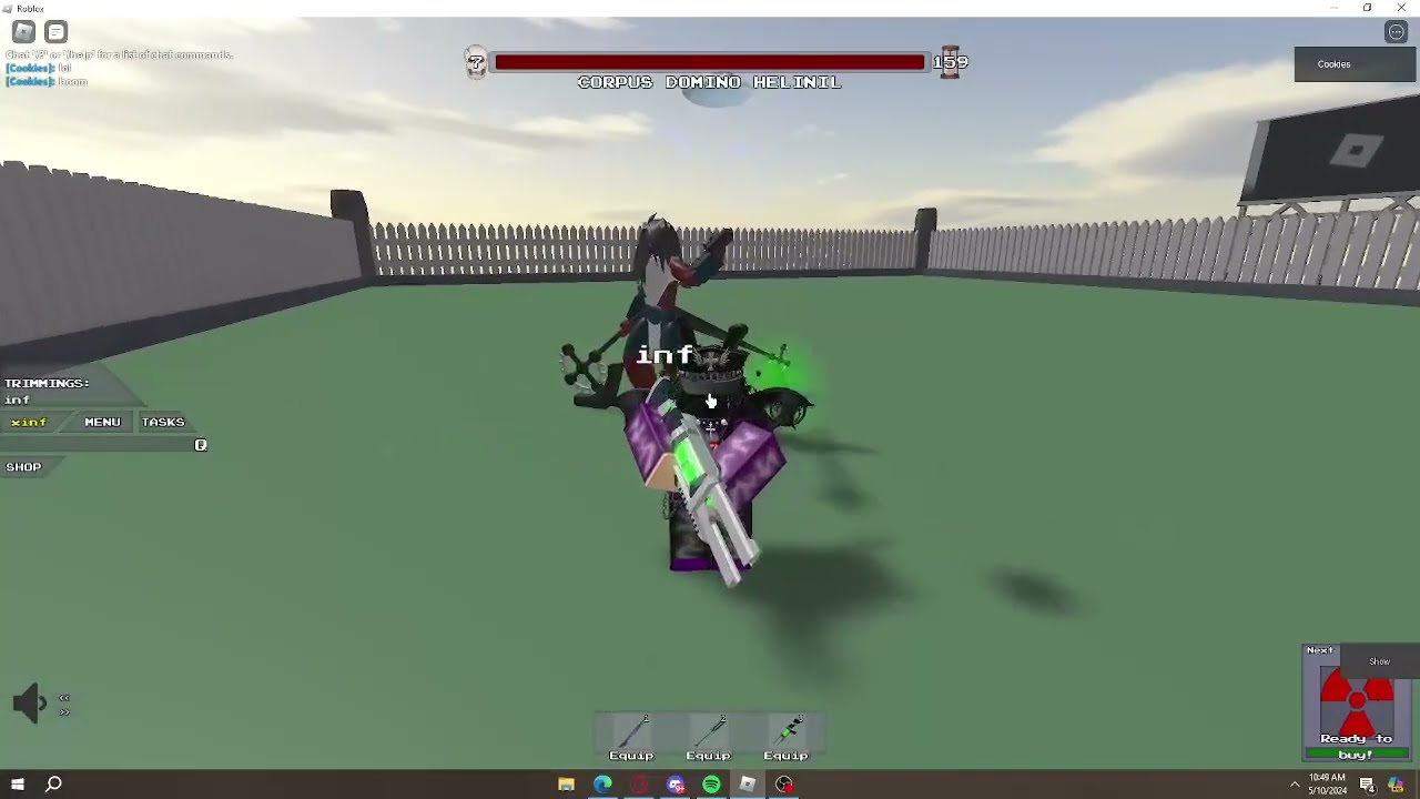 Spawning Helinil and killing her | Mow My Lawn 2