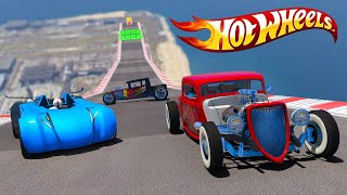 Harika Hot Wheels Arabalar Yeni Uçma Parkuruna Gidiyor - GTA 5