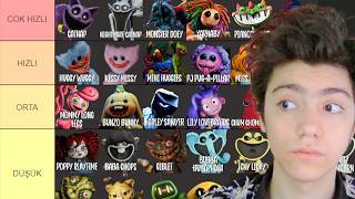 Poppy Playti̇me Hiz Siralamasi - En Hızlı Karakter Hangisi? - Tierlist