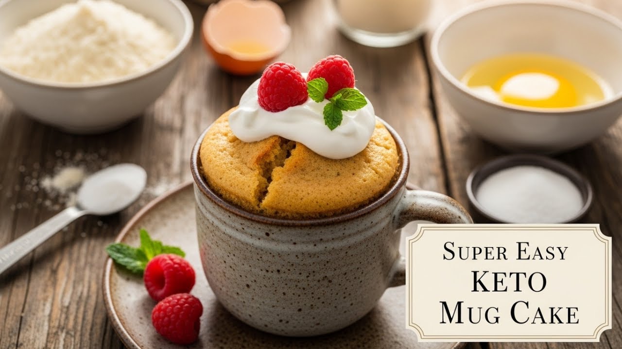 Суперпростой кето-кекс в кружке: волшебство в микроволновке менее чем за 2 минуты