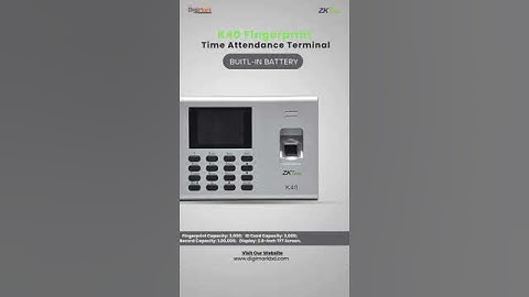ZKTeco K40 Fingerprint Time Attendance | Features & Best Price at DigiMark Solution