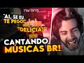 CELLBIT QUEBROU COM O MARIANA CANTANDO HITS BRASILEIROS  - QSMP