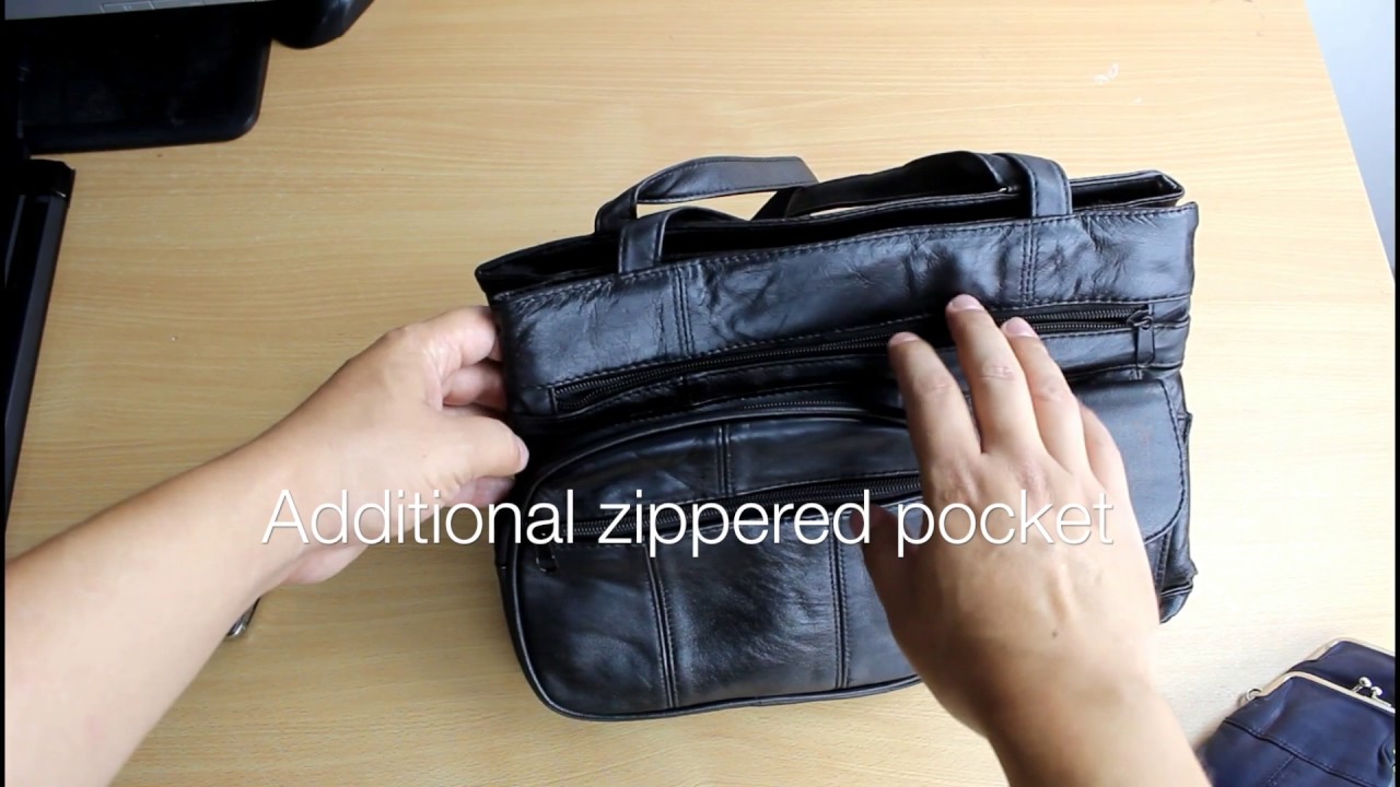 943: Double Strap Multi-Zipper Shoulder Bag