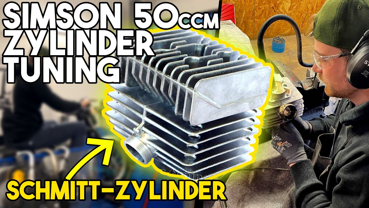 Simson 50ccm Zylinder Tuning-Paul überarbeitet den Schmitt Zylinder | PZ- Tuning - YouTube