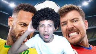 Mrbeast Beat Neymar to Win $500,000 Reaction