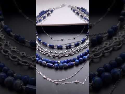 Многорядное колье из
