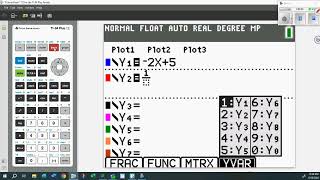 Math 20 1 Graphing a Reciprocal Function on your calculator using VARS