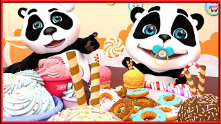 Johny Children  Baby Panda  Nursery Rhymes,  yes papa  great songs for.